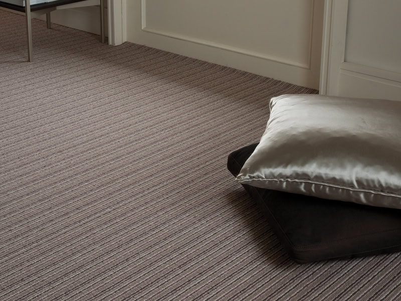 Ulster Carpets - Open Spaces - Wellington Stripe Marron - Carpet