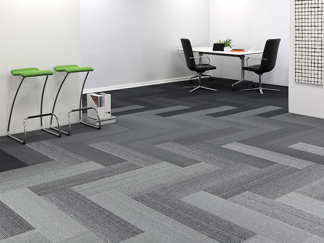 Burmatex - Tufted Loop Pile - Planks Abyss Zinc Smoke - Carpet