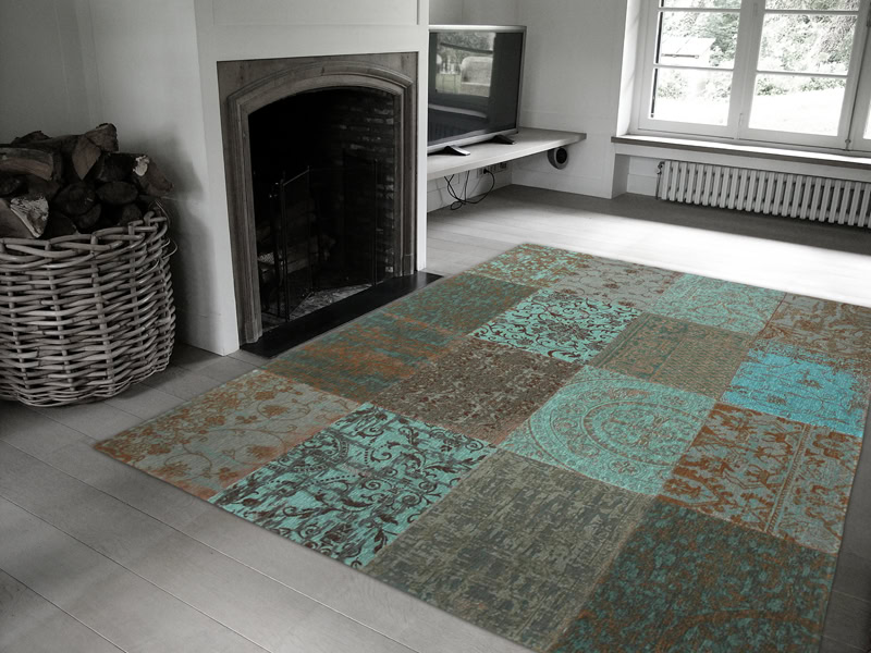 Louis De Poortere - Vintage - Multi Sea Blue - Carpet