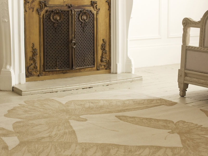 Brintons - Timorous Beasties Rugs - Devine Moth Lamplight - Carpet