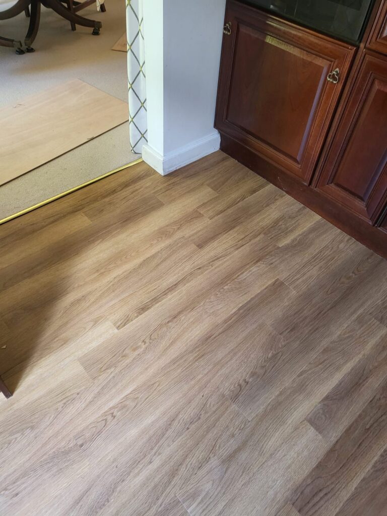 Amtico Spacia Honey Oak Luxury Vinyl Tile Installation in Brentford