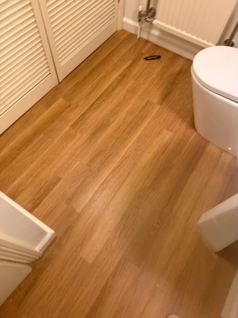 Amtico Spacia Honey Oak Luxury Vinyl Tile Installation in Brentford