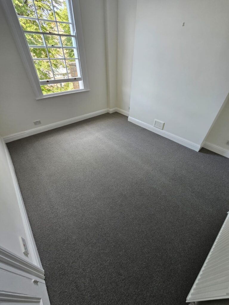 Westex Flooring Croxby Wool Loop Iron Carpet Installation in Islington