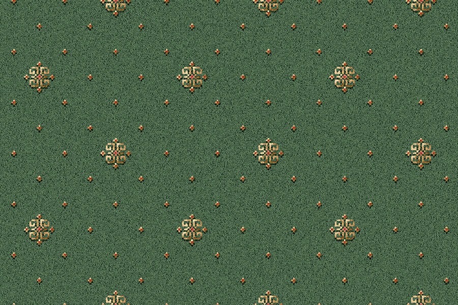 Ulster Carpets Athenia Green Motif