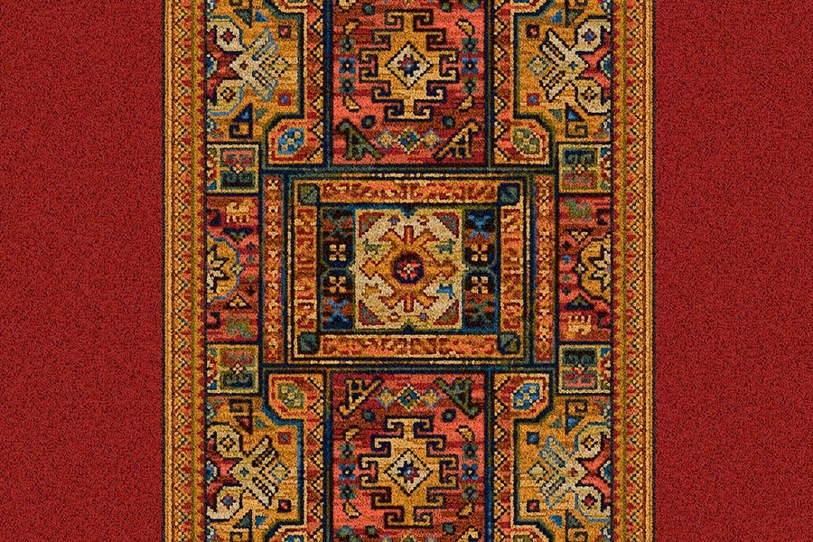 Ulster Carpets Glenavy - Ethic Panel - Rust - Runner