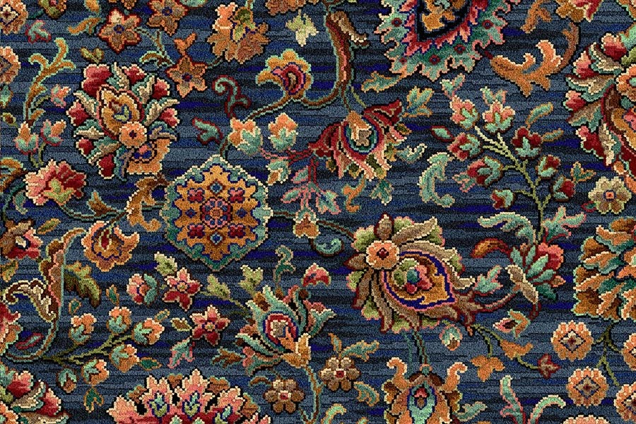Ulster Carpets - Glendun Blue Caliph