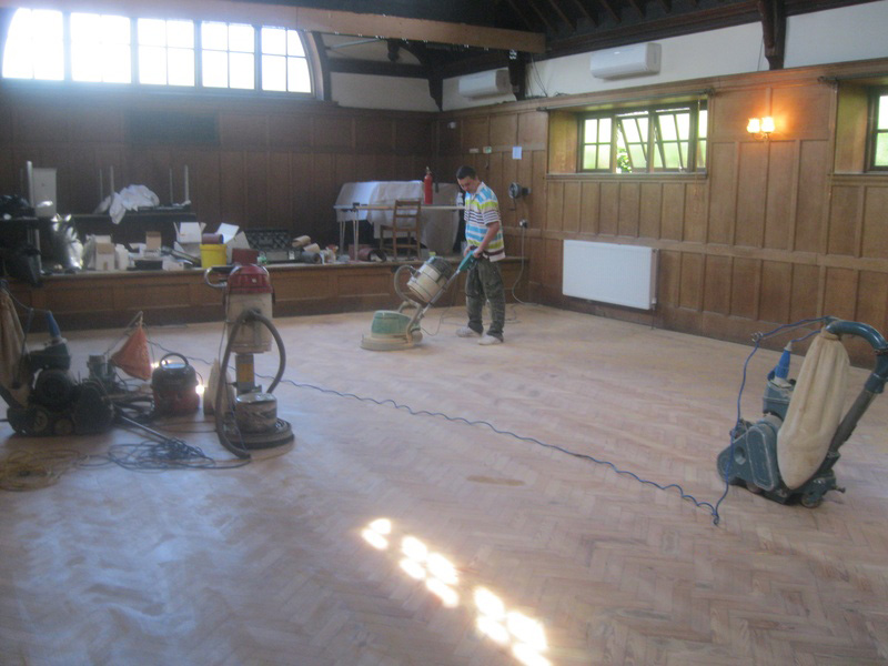 Central Hall - Sanding and Sealing