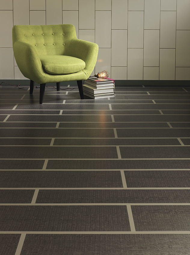 Amtico - Cirrus Twilight-Shimmer Felt Stripping, Luxury Vinyl Tile (LVT) Flooring, Wood Flooring