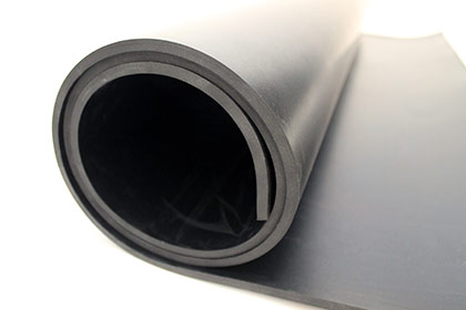 Coba Flooring - Rubber Sheeting - Commercial Black Neoprene sample