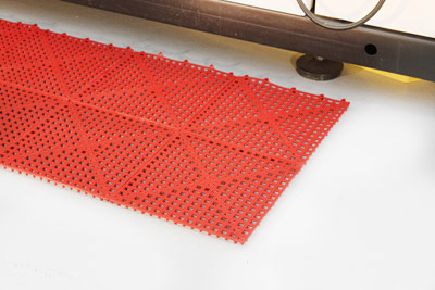 Workplace Matting - Flexi Deck - Red