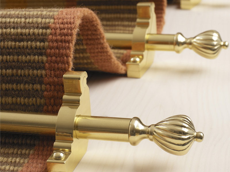 Eastern Promise Cairo in polished brass from Stairrods UK