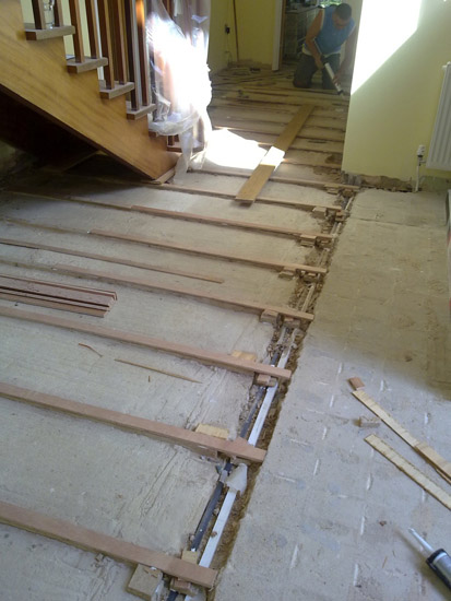 Hardwood Floor Stairs & Living Room 02