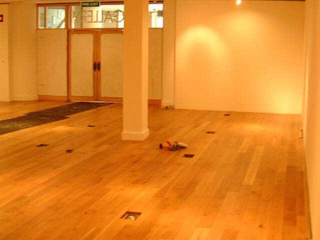 Junckers Solid Wide Board Oak Oiled Finish To Gallery