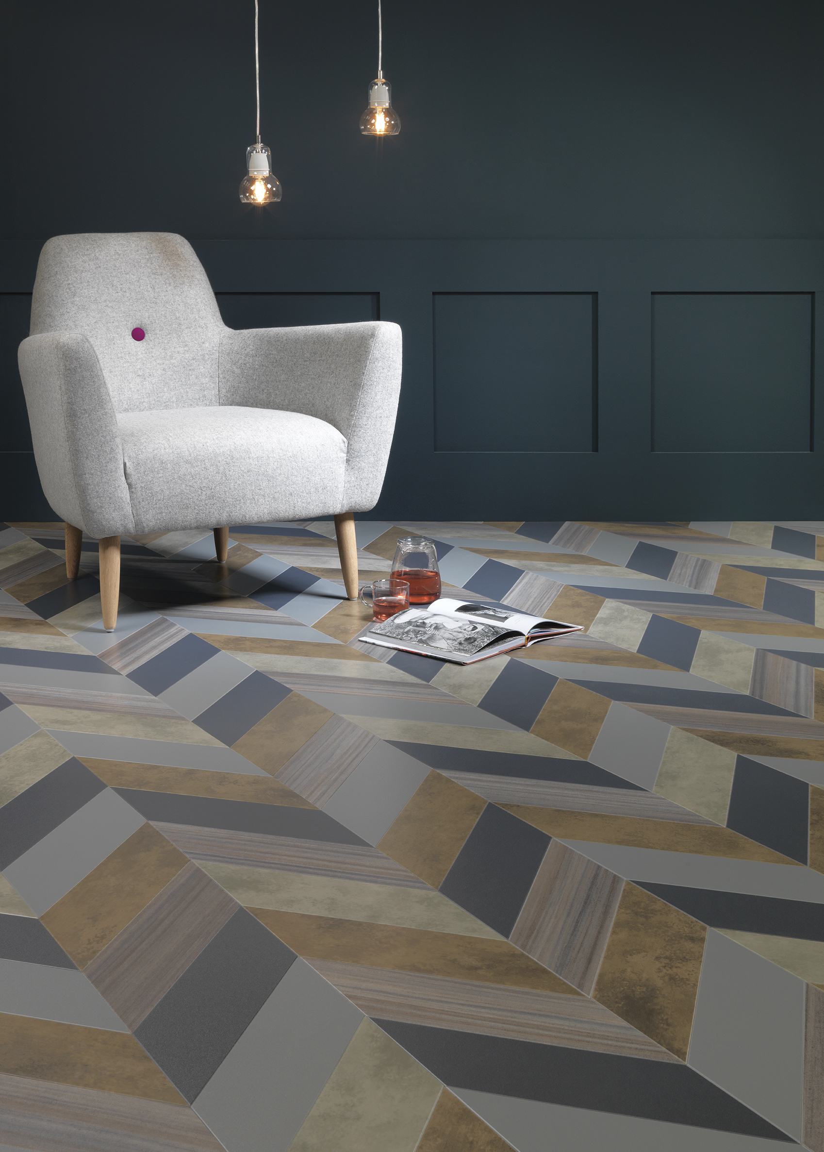 Amtico - Shimmer Denim-Shimmer Metal-Patina Vapour-Patina Lune-Equator Wave-Herringbone Pleat Amtico - Shimmer Denim-Shimmer Metal-Patina Vapour-Patina Lune-Equator Wave-Herringbone Pleat, Luxury Vinyl Tile (LVT) Flooring, Wood Floor