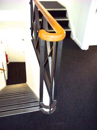 Staircase down to entrance