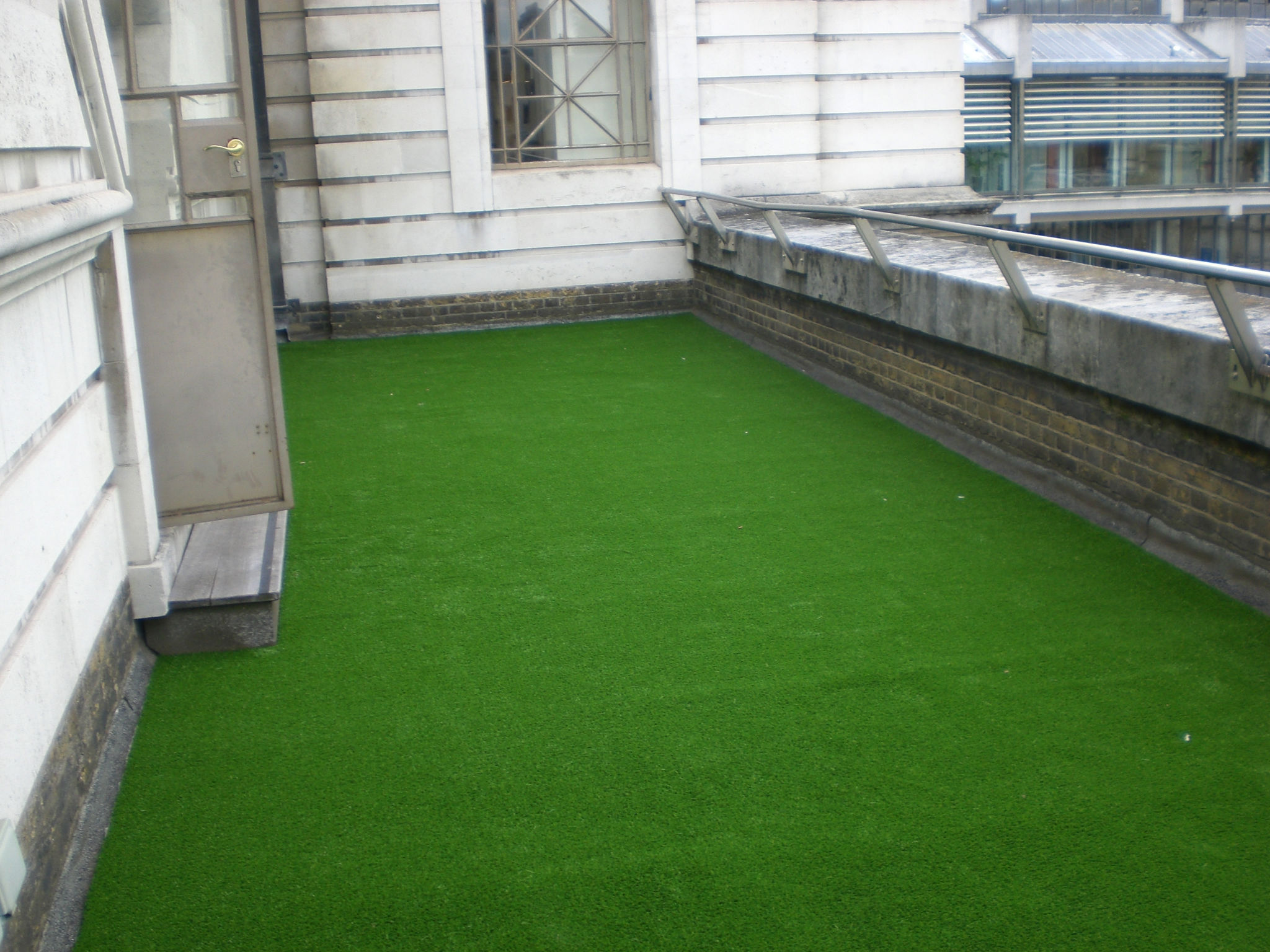 Green Synthetic Grass Installation