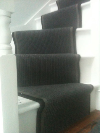 black stair runner carpet 1