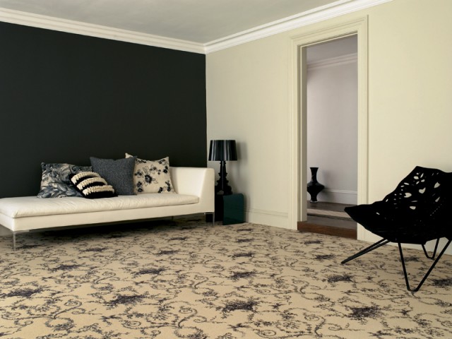 Brintons – Classic Florals Toile Empire Black