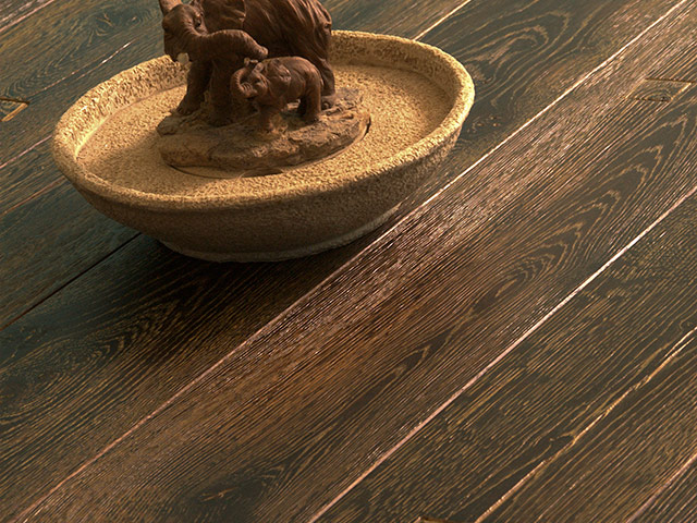 Brooks Bros Wood Flooring - E4002 Dark Grain 3D - Wood Flooring