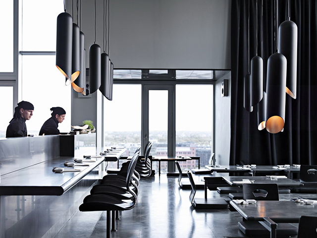 Dalsouple Rubber - Sticks and Sushi Restaurant - Uni Noir - Rubber Flooring