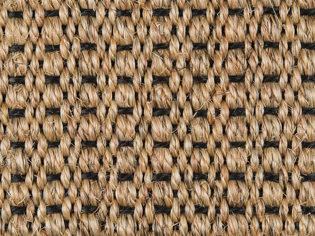 Fibre Flooring - Sisal Amazon Black Weft - Carpet