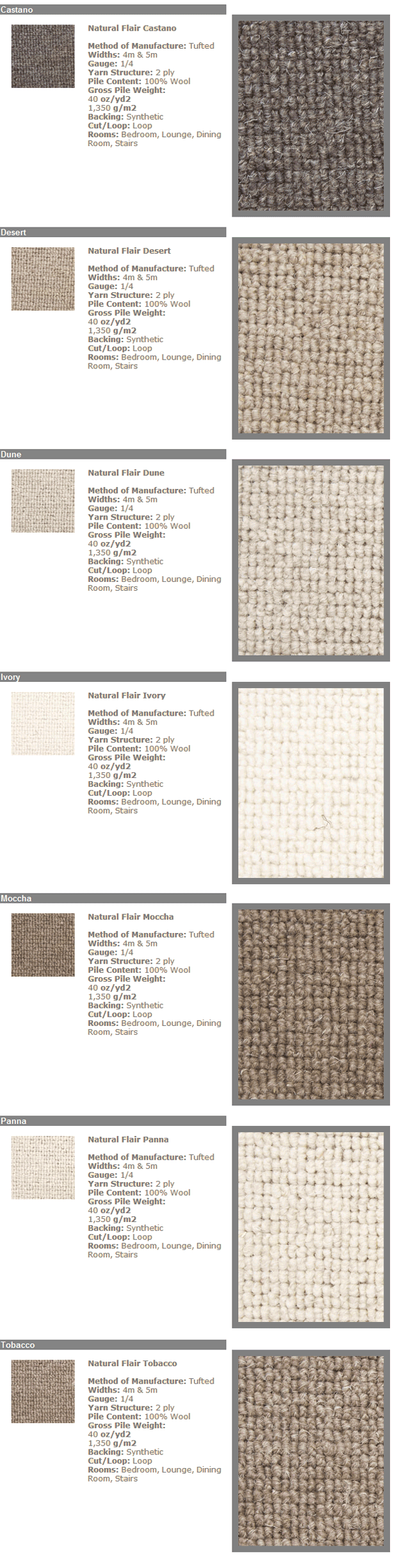 Gaskell Woolrich - Natural Flair - Carpet
