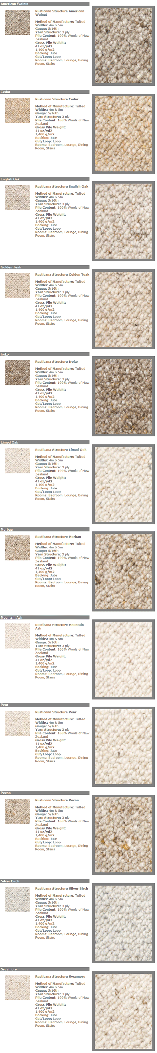 Gaskell Woolrich - Rusticana Structure Range - Carpet