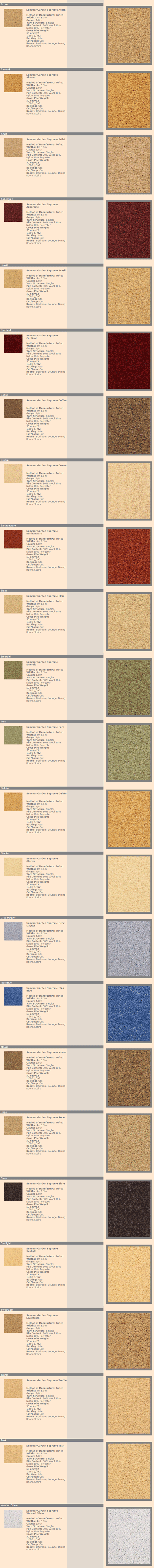 Gaskell Woolrich Summer Garden Supreme - Carpet