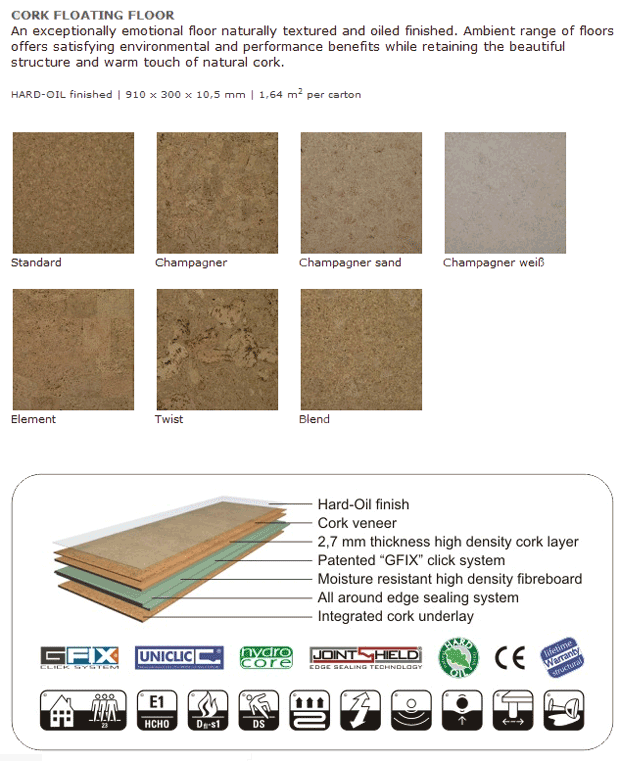 Granorte - Ambient Range - Cork Flooring