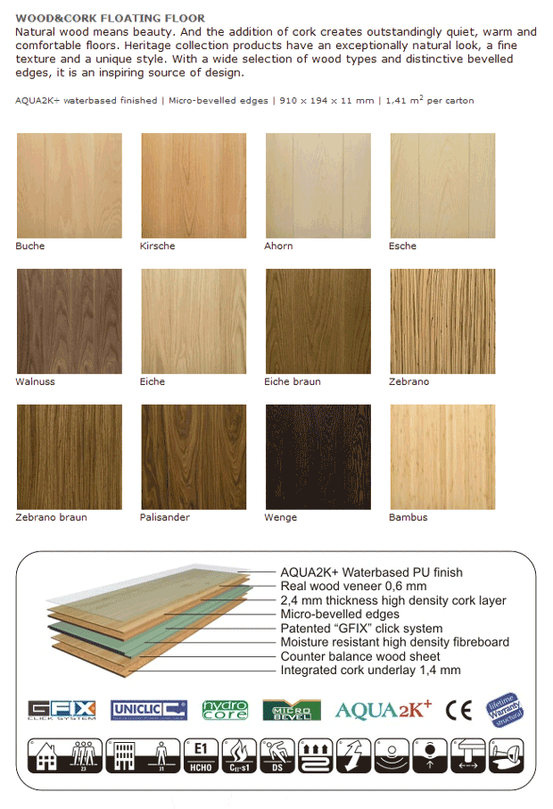 Granorte - Heritage Range - Cork Flooring