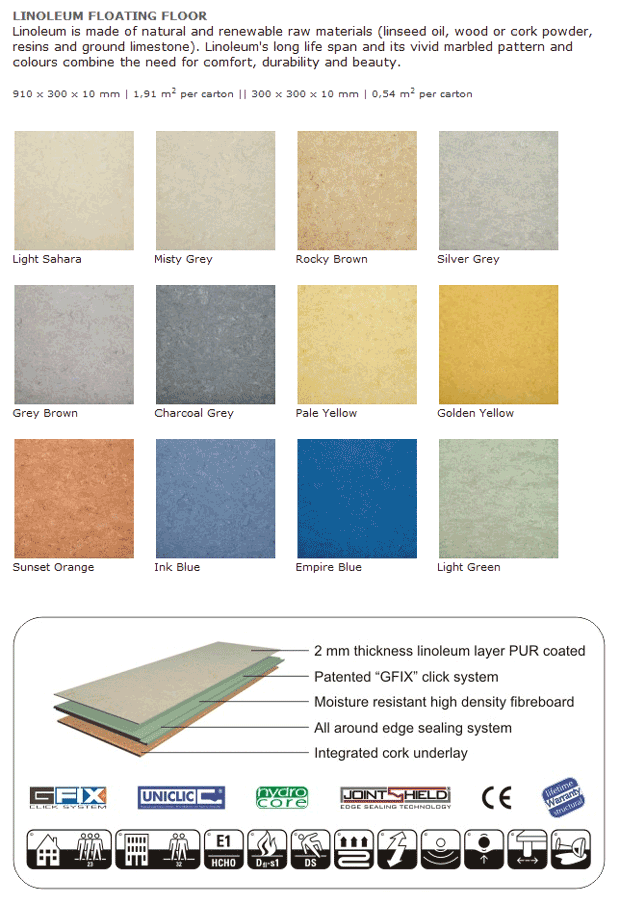 Granorte - Linocork Range - Cork Flooring
