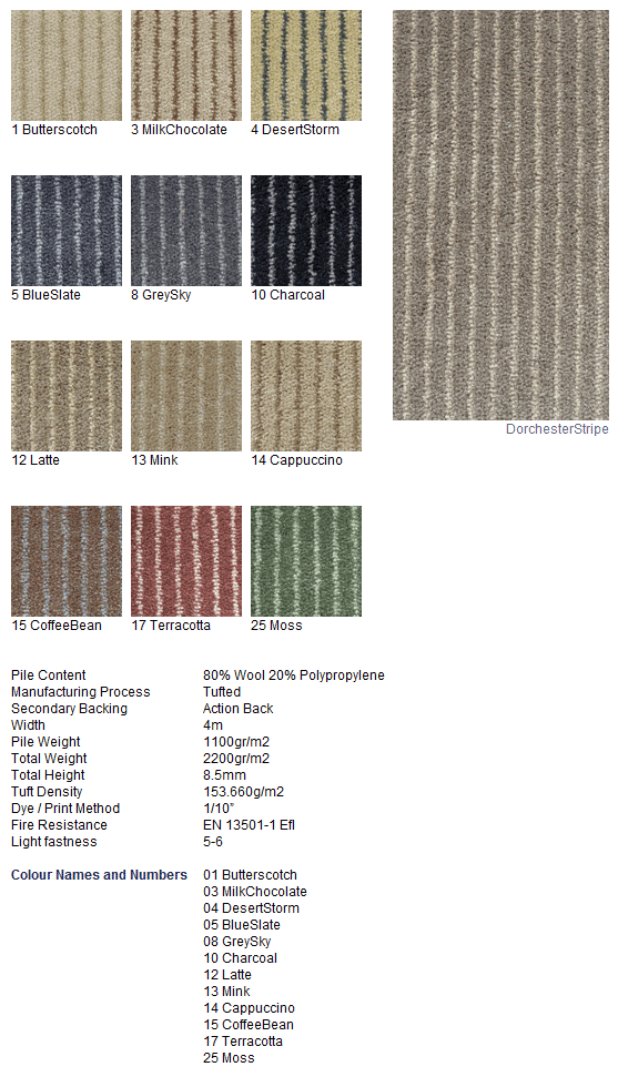 Joseph Hamilton Seaton Carpets - Dorchester Stripe - Carpet