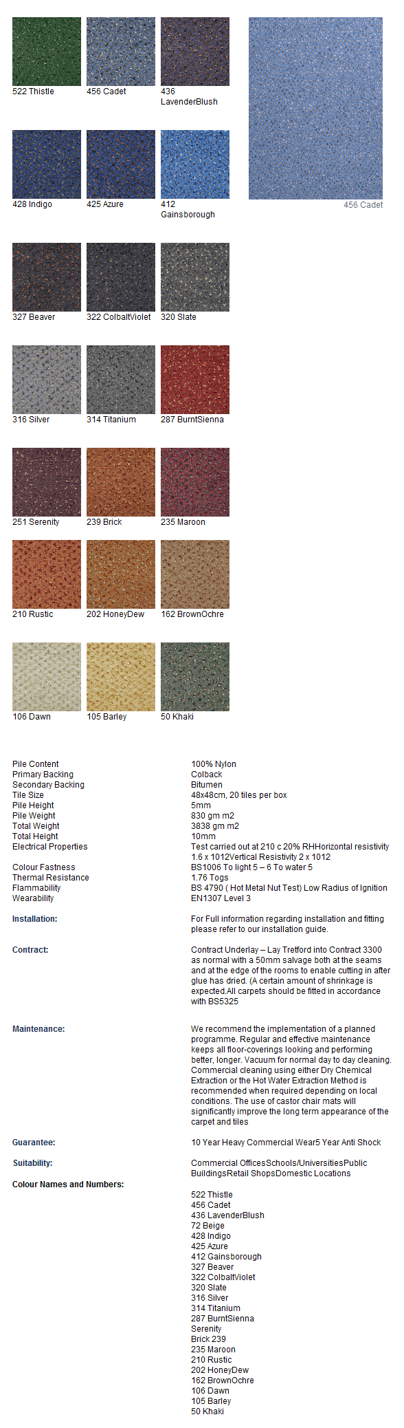 Joseph Hamilton Seaton Carpets - Epsom Tile - Carpet - Porcelain Tile Flooring