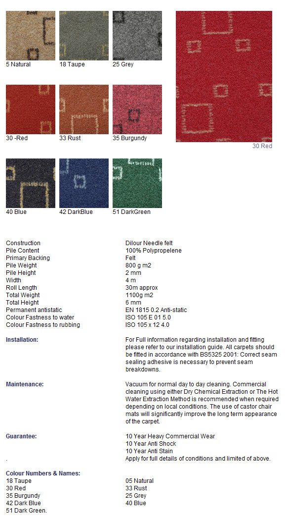 Joseph Hamilton Seaton Carpets - Senior - Carpet