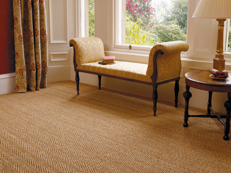Kersaint Cobb - Coir Herringbone Natural - Carpet - Wood Flooring