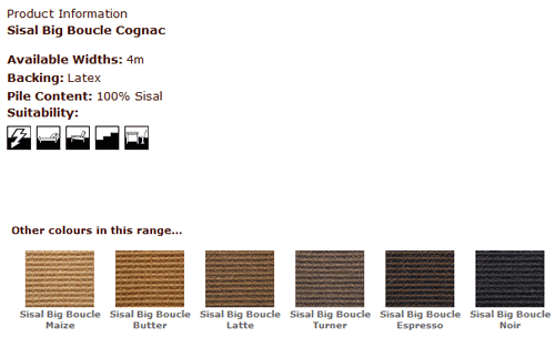 Kersaint Kobb - Sisal Big Boucle Cognac - Carpet - Wood Flooring