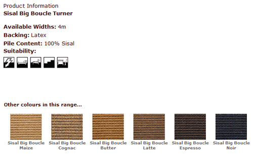 Kersaint Kobb - Sisal Big Boucle Turner - Carpet - Wood Flooring