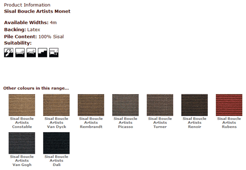 Kersaint Kobb - Sisal Boucle Artists Monet - Carpet - Wood Flooring