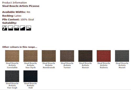 Kersaint Kobb - Sisal Boucle Artists Picasso - Carpet - Wood Flooring