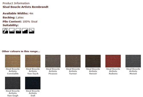 Kersaint Kobb - Sisal Boucle Artists Rembrandt - Carpet - Wood Flooring