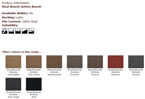 Kersaint Kobb - Sisal Boucle Artists Renoir - Carpet - Wood Flooring