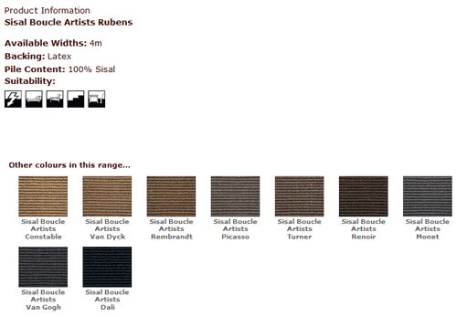 Kersaint Kobb - Sisal Boucle Artists Reubens - Carpet - Wood Flooring