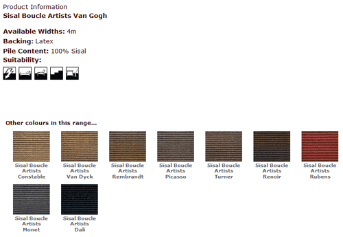 Kersaint Kobb - Sisal Boucle Artists Van Gogh - Carpet - Wood Flooring