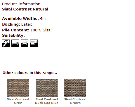 Kersaint Kobb - Sisal Contrast Natural - Carpet - Wood Flooring