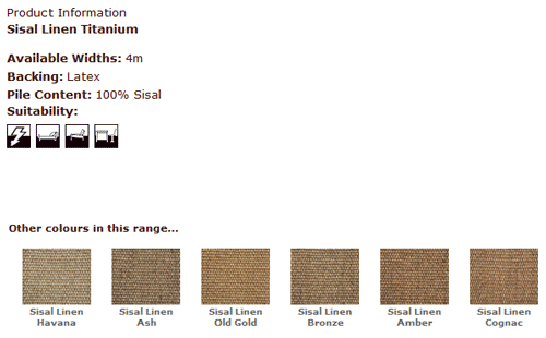Kersaint Kobb - Sisal Linen Titanium - Carpet - Wood Flooring