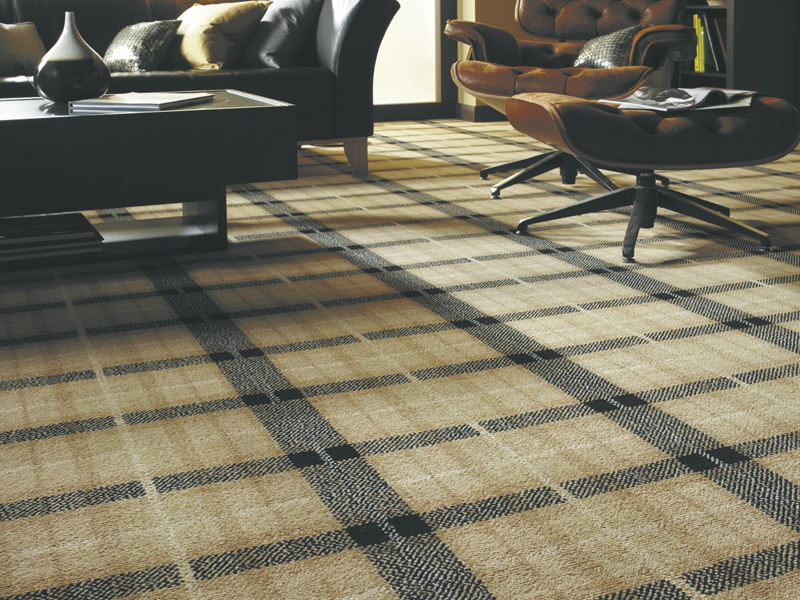 Axminster Carpets - Natural Plaid - Carpet