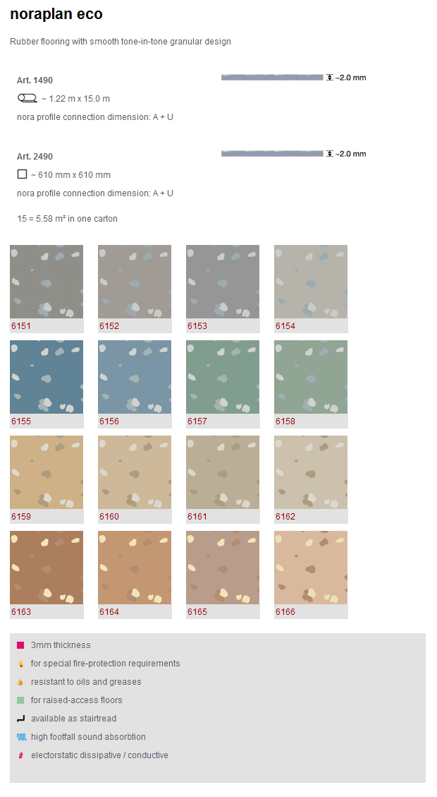 Nora Flooring Noraplan Eco - Rubber Flooring