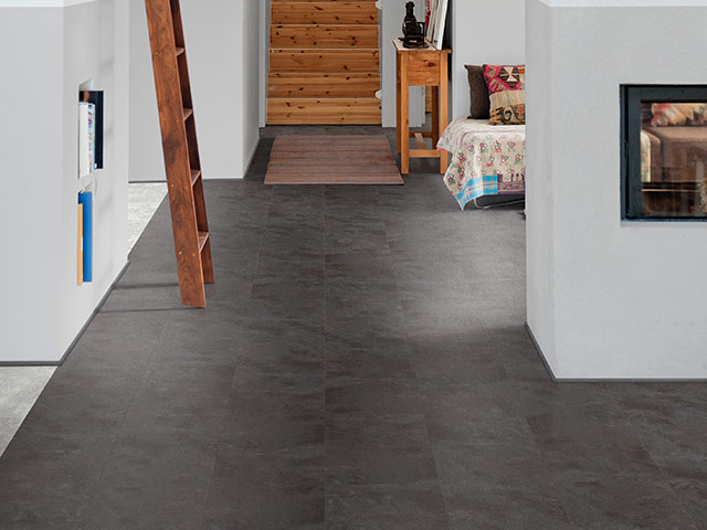 Polyflor - Camaro Loc Stone - Black Shadow Slate - Vinyl Flooring