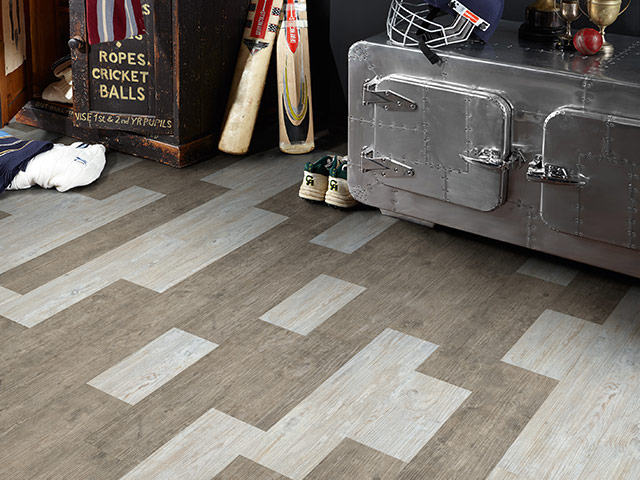 Polyflor - Creative Edge - White Limed Oak - Smoke Brushed Elm - Vinyl Flooring