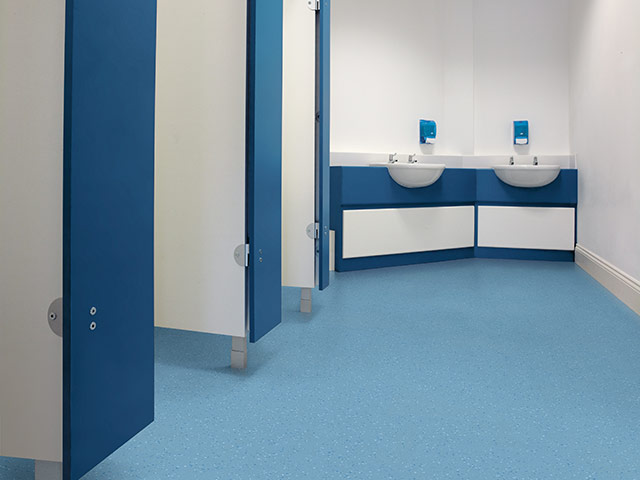 Polyflor - Polysafe Verona PUR - Blue Lagoon - Vinyl Flooring